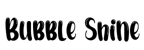 Bubble Shine Font Image
