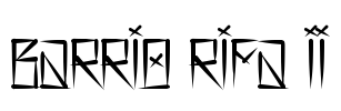 Barrio Rifa II Font Image