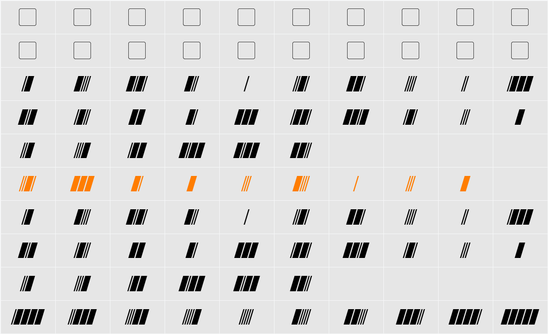 Morse Tech Character Map