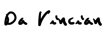 Da Vincian Font Image