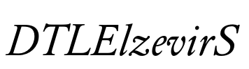 DTLElzevirS Font Image