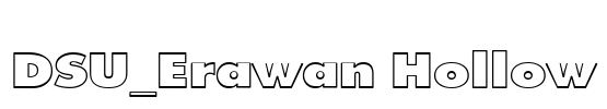 DSU_Erawan Hollow Font Image