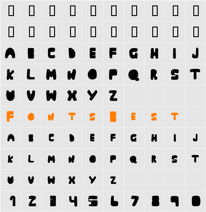 Muringa Character Map