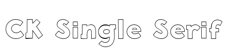 CK Single Serif