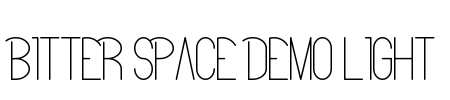 Bitter Space Demo Light