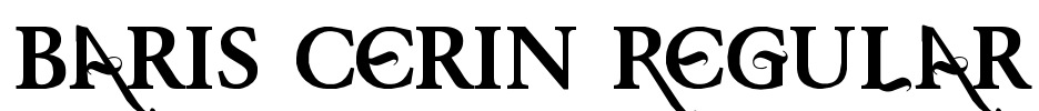 Baris Cerin Regular Font Image