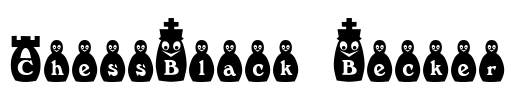 ChessBlack Becker Font Image