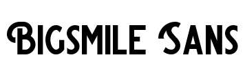 Bigsmile Sans Font Image