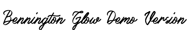 Bennington Glow Demo Version Font Image