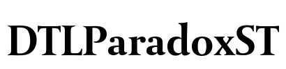 DTLParadoxST Font Image