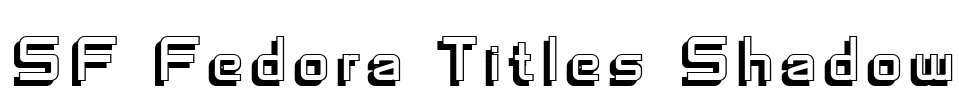 SF Fedora Titles Shadow