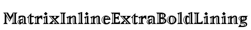 MatrixInlineExtraBoldLining