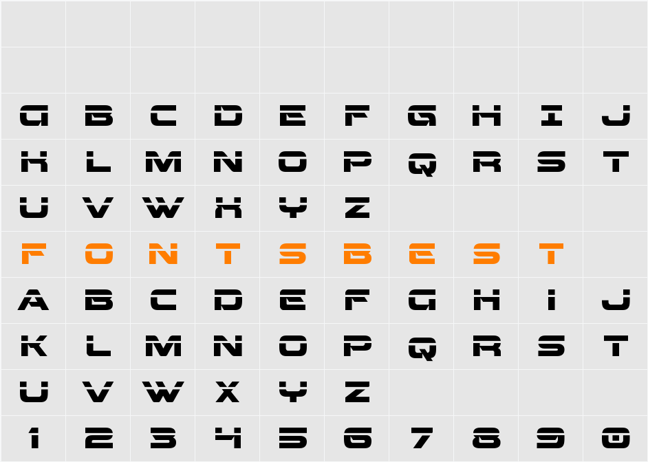 Beam Weapon Laser Character Map