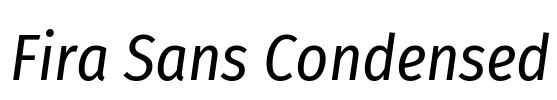 Fira Sans Condensed Font Image