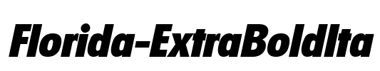 Florida-ExtraBoldIta