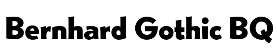 Bernhard Gothic BQ