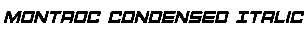 Montroc Condensed Italic