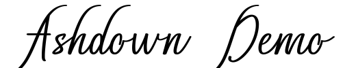 Ashdown Demo Font Image