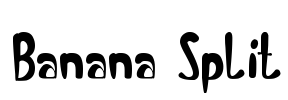 Banana Split Font Image