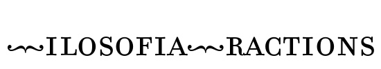 FilosofiaFractions Font Image