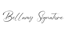 Bellamy Signature Font Image