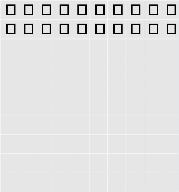 DFFoodU Character Map