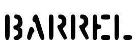 Barrel Font Image