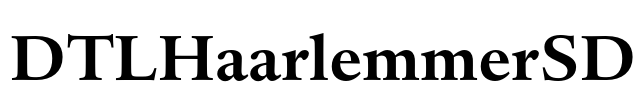 DTLHaarlemmerSD Font Image