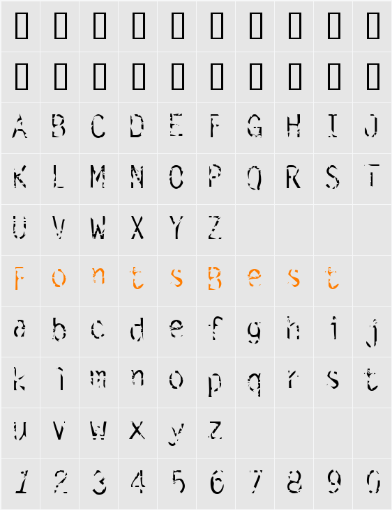 JI-Linacs Character Map