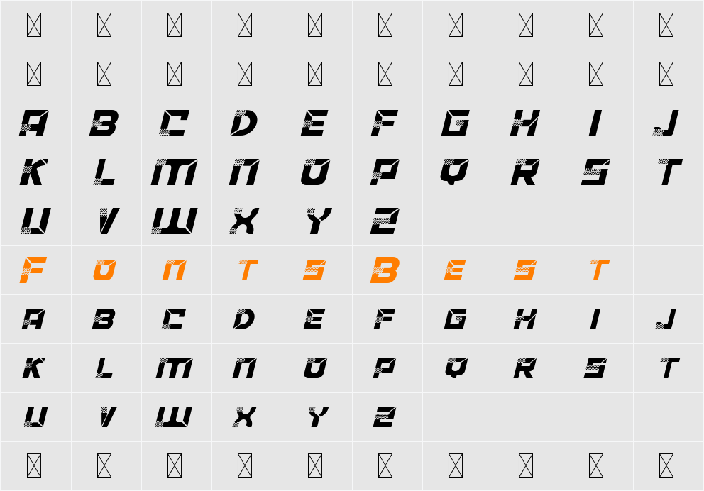 ACCELERARE Demo Character Map