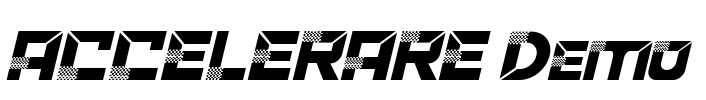 ACCELERARE Demo Font Image