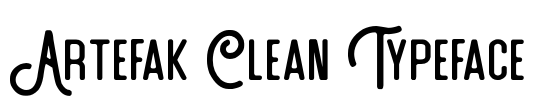 Artefak Clean Typeface Font Image
