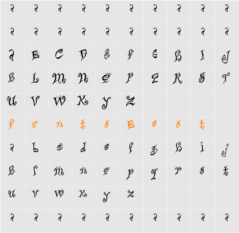 Bitchin Character Map