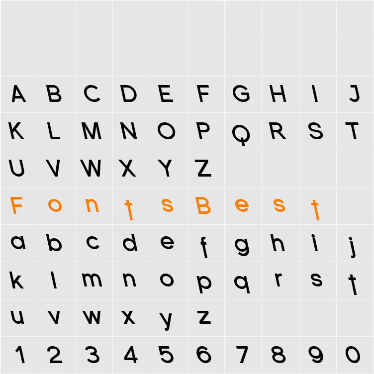 Florencesans Rev Character Map