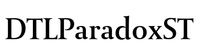 DTLParadoxST Font Image