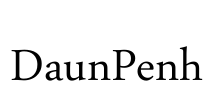 DaunPenh Font Image