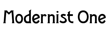 Modernist One Font Image