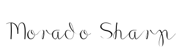 Morado Sharp Font Image