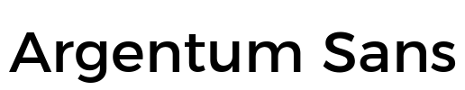 Argentum Sans Font Image