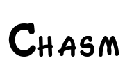 Chasm Font Image