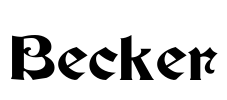 Becker Font Image