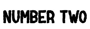 NUMBER two Font Image