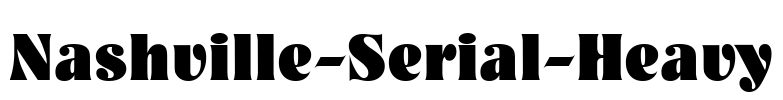 Nashville-Serial-Heavy Font Image