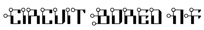 Circuit Bored NF Font Image