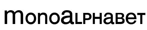 MonoAlphabet Font Image