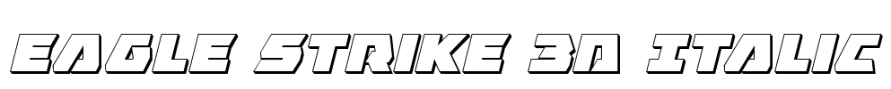 Eagle Strike 3D Italic
