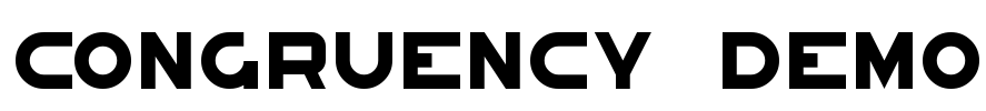 Congruency Demo