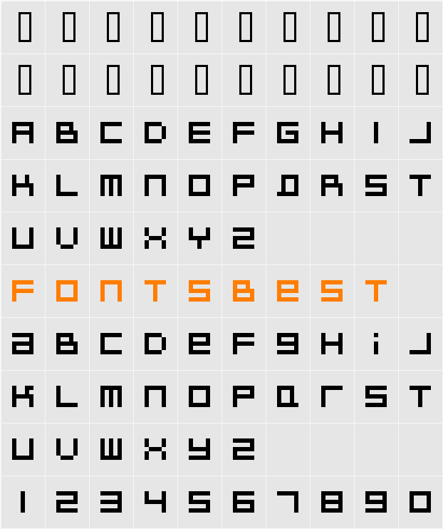 BitDust Two Character Map