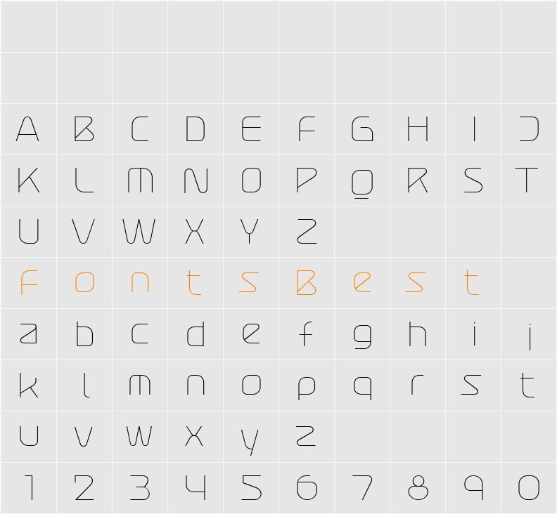 Atures 100 PERSONAL USE ONLY Character Map