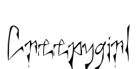 Creepygirl Font Image